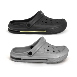 Men Mule Clogs Shoes Black | Grey ESA743B2 TROPIX Anti-Slip 